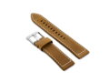 Kožený remienok W25 - camel/white- 24mm