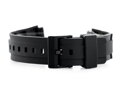 Gumový remienok na hodinky - model 5 black - 18mm
