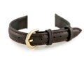 Kožený remienok - CASIO - dark brown/gold II - 12mm