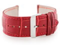 Kožený remienok W64 - red - 24mm