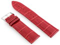 Kožený remienok W64 - red - 24mm