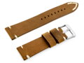 Kožený remienok W93 - brown/white - 20mm