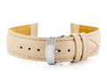 Kožený remienok na hodinky W83L - beige - 22mm