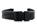 Gumový remienok na hodinky - model 6 black - 18mm