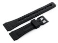 Gumový remienok na hodinky - model 6 black - 18mm
