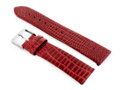 Kožený remienok W57 - red - 20mm