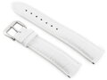 Kožený remienok W64 - white - 22mm