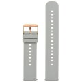 Pasek gumowy do zegarka U27 - jasny szary/rosegold - 20mm