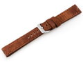 Kožený remienok W48 - PREMIUM - dark brown I - 22mm