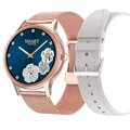 SMARTWATCH dámske PACIFIC 18-2 - Náramok + Remienok: Rosegold / white (sy015b)