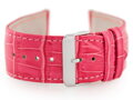 Kožený remienok W64 - pink - 26mm