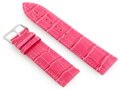 Kožený remienok W64 - pink - 26mm