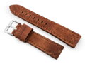 Kožený remienok W48 - PREMIUM - dark brown I - 24mm