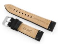 Kožený remienok W48 - PREMIUM - black/black - 22mm