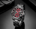 Hodinky pánske NAVIFORCE - NF9149 (zn090b) black / red + BOX