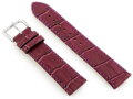 Kožený remienok W41 - purple - 22mm