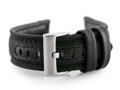 Kožený remienok W34 - PREMIUM - black/black - 20mm