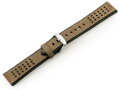 Kožený remienok W80 beige/black - 20mm