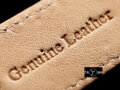 Kožený remienok - beige/gold - 24mm