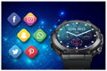 SMARTWATCH MĘSKI Gravity GT7-1 PRO - WYKONYWANIE POŁĄCZEŃ, PULSOKSYMETR (sg018a)