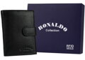 Pánska kožená peňaženka s priehradkou na zips — Ronaldo