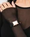 DÁMSKE HODINKY DANIEL WELLINGTON Bound Black Crocodile Rose Gold 24mm DW00100698 + KRABIČKA