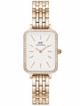 DÁMSKE HODINKY DANIEL WELLINGTON Quadro Rose Gold DW00100672 + KRABIČKA (zw519h)