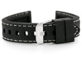 Gumový remienok na hodinky U20 - black/white20mm