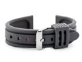 Gumový remienok na hodinky U09 - gray - 24mm