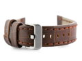 Kožený remienok W49 -  dark brown- 24mm