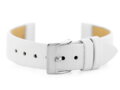 Kožený remienok W107 - white/silver 20mm