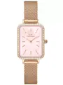 DÁMSKE HODINKY DANIEL WELLINGTON Quadro Lumine Bezel Melrose Pink DW00100669 + KRABIČKA (zw519j)