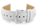 Kožený remienok W94 - white - 20mm