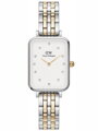 DÁMSKE HODINKY DANIEL WELLINGTON Quadro Lumine 5-článkové dvojfarebné 20mm DW00100625 + KRABIČKA (zw519f)