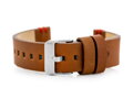 Kožený remienok W110 - brown/red- 20mm
