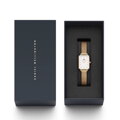 DÁMSKE HODINKY DANIEL WELLINGTON Quadro Pressed Evergold 20mm DW00100556 + KRABIČKA (zw520a)