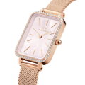 DÁMSKE HODINKY DANIEL WELLINGTON Quadro Lumine Bezel Melrose Pink DW00100669 + KRABIČKA (zw519j)
