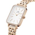 DÁMSKE HODINKY DANIEL WELLINGTON Quadro Rose Gold DW00100672 + KRABIČKA (zw519h)