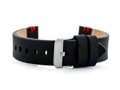Kožený remienok W110 - black/red- 20mm