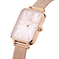 DÁMSKE HODINKY DANIEL WELLINGTON Quadro Pressed Melrose Pearl 20mm DW00100510 + KRABIČKA (zw505o)