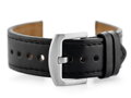 Kožený remienok W81 - black/black 22mm