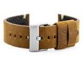 Kožený remienok W93 - brown/white - 20mm