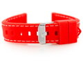 Gumový remienok na hodinky U20 - red 18mm
