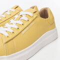 Damskie klasyczne sneakersy na platformie żółte 100-D-951-Y