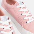 Damskie sneakersy z tkaniny różowe 100-DP-800-P