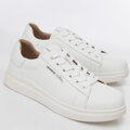 Damskie klasyczne sneakersy na platformie białe 100-D-951-0