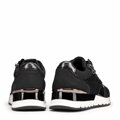 Damskie sneakersy z suwakiem na boku czarne 99-DP-401-1