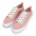 Damskie sneakersy z tkaniny różowe 100-DP-800-P