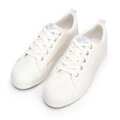 Damskie sneakersy na platformie kremowe 100-DP-801-0