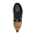 Damskie sneakersy z motywem zwierzęcym czarno - brązowe 99-D-513-1